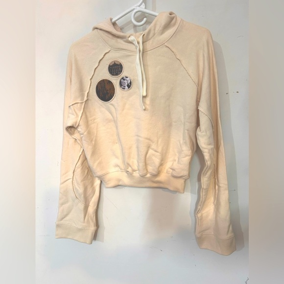 The Open Project Sweaters - The Open Product Cream Raglan Cropped T-Shirt